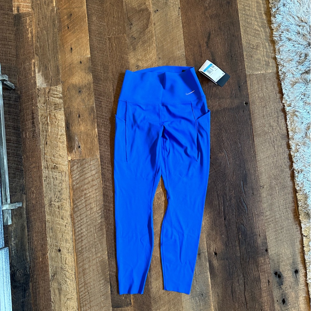 Nike running cobalt blue workout leggings